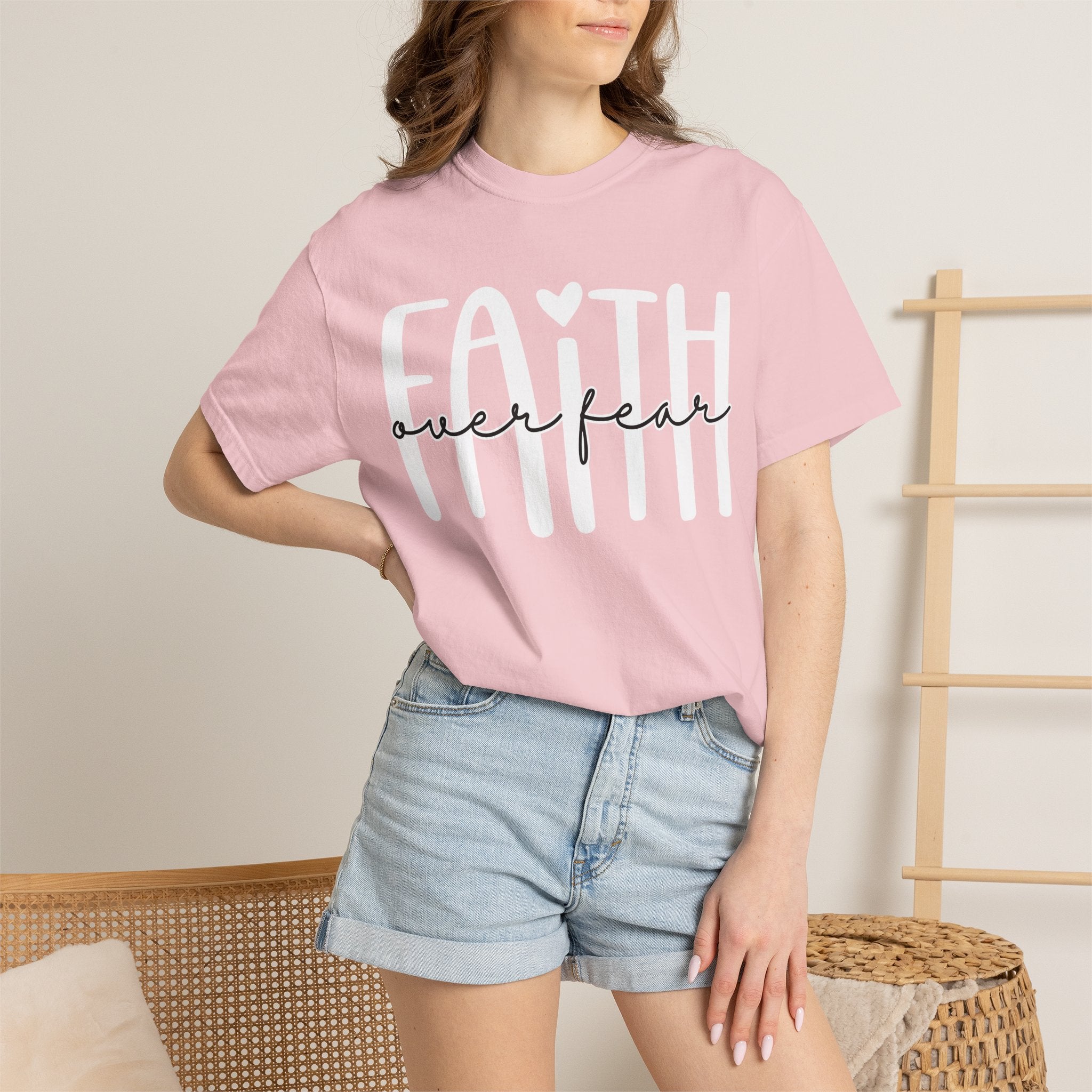 Faith Over Fear T-Shirt — Inspirational Christian Graphic Tee