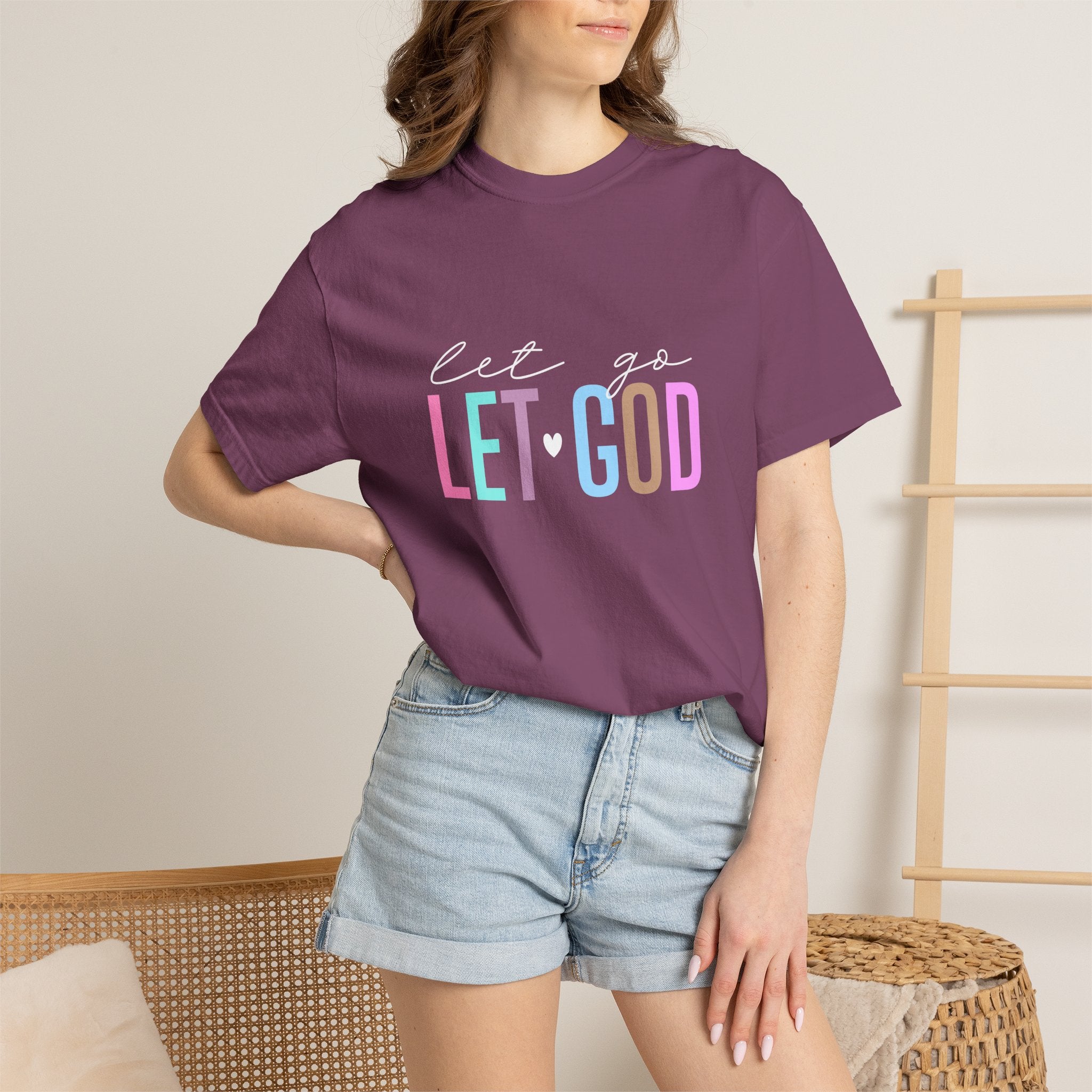 Let Go Let God T-Shirt — Faith-Inspired Graphic Tee