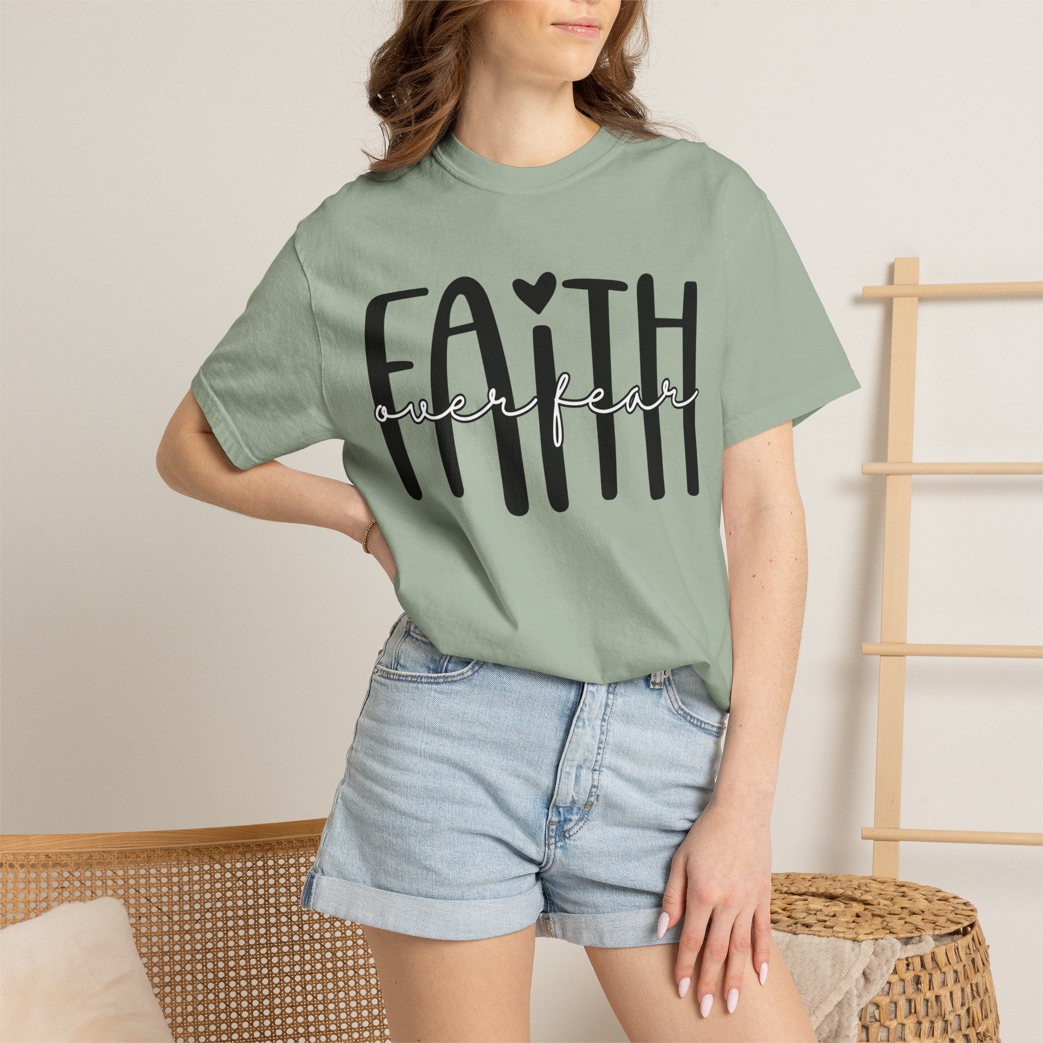Faith Over Fear T-Shirt — Inspirational Christian Tee