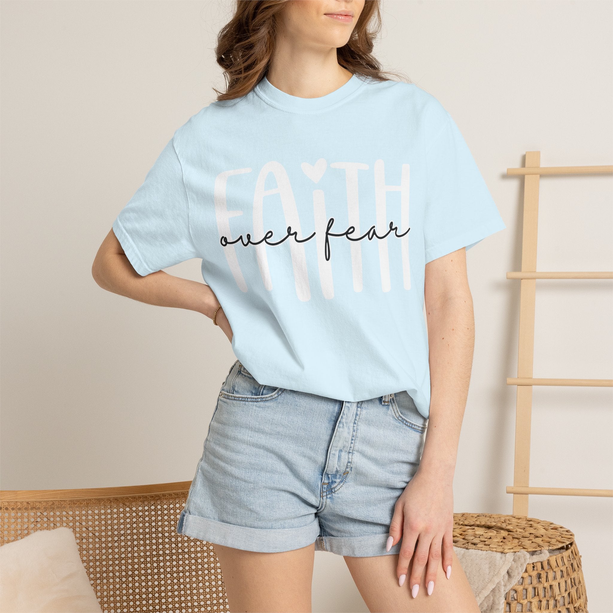 Faith Over Fear T-Shirt — Inspirational Christian Graphic Tee