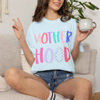 Motherhood Graphic T-Shirt - Colorful Playful Mom Tee