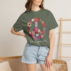 Peace Floral T-Shirt — "Protect Your Peace" Vintage Flower Peace Sign Tee