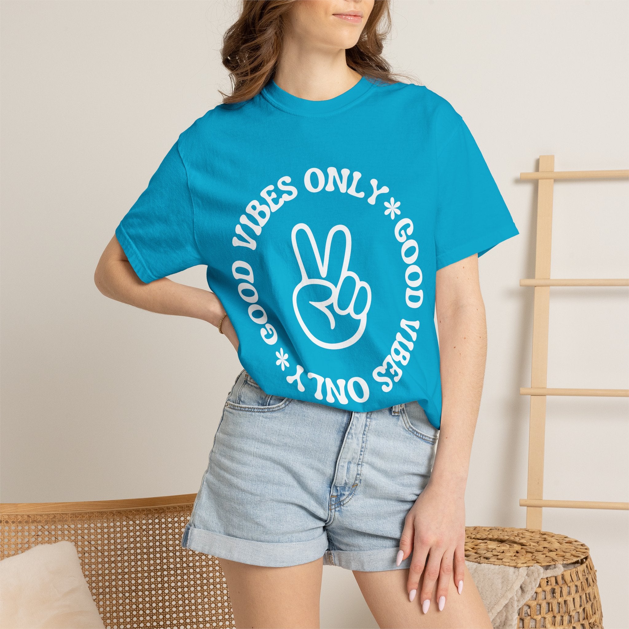 Good Vibes Only Peace Sign T-Shirt