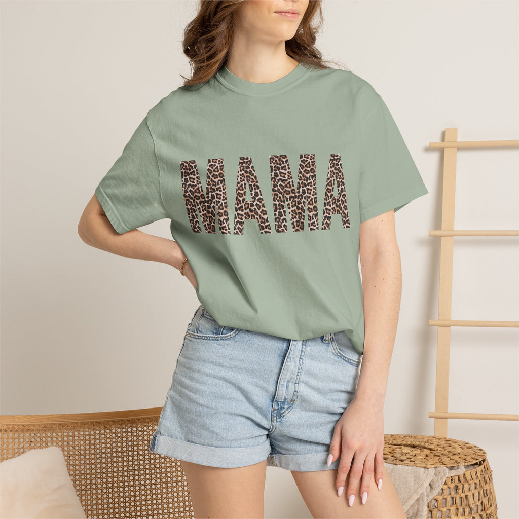 Mama Leopard Print T-Shirt