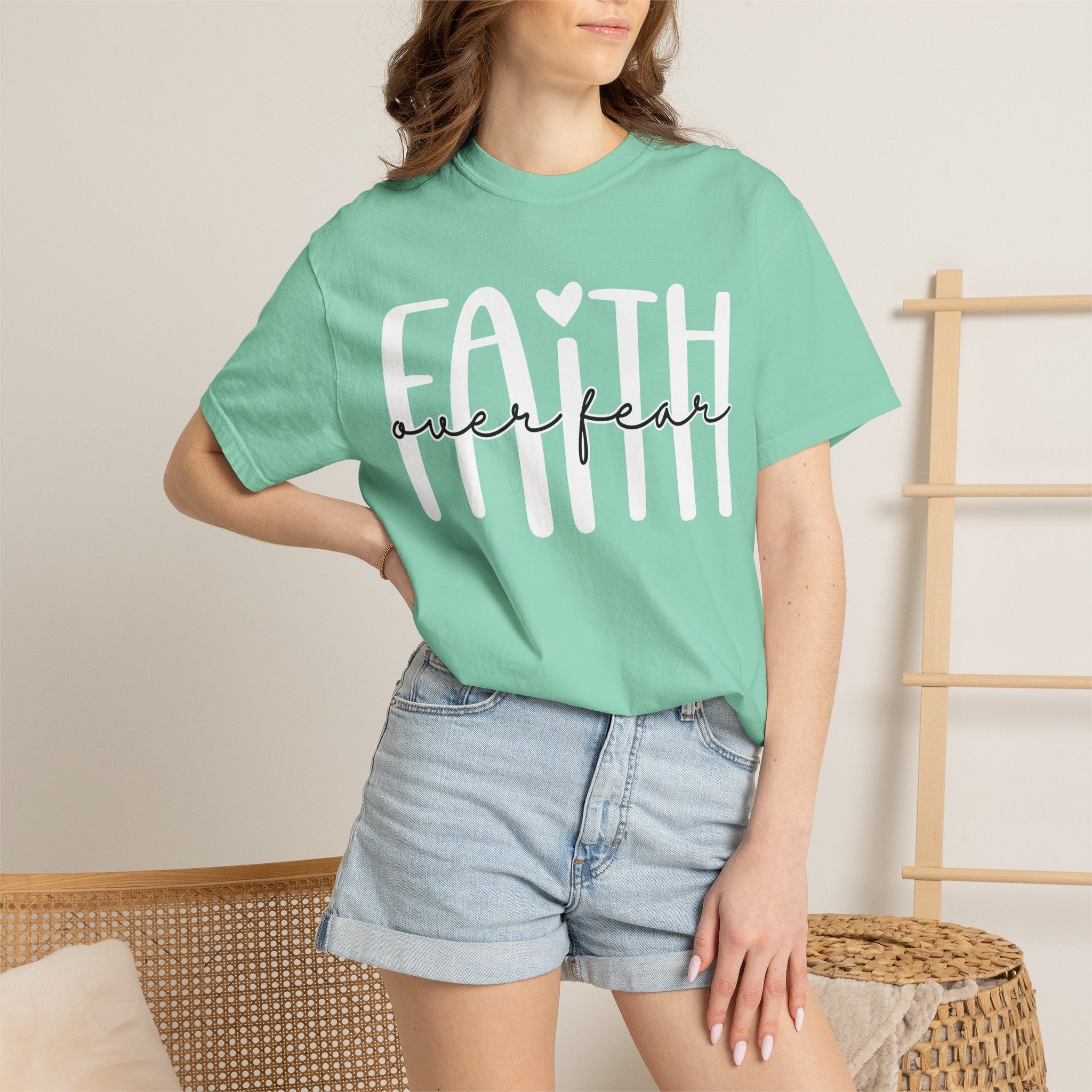Faith Over Fear T-Shirt — Inspirational Christian Graphic Tee