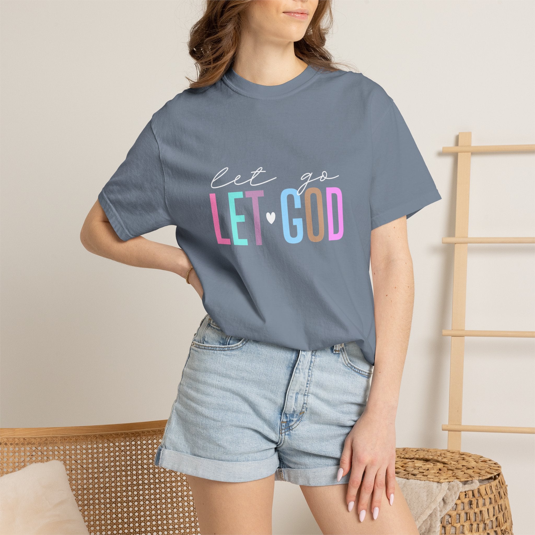 Let Go Let God T-Shirt — Faith-Inspired Graphic Tee