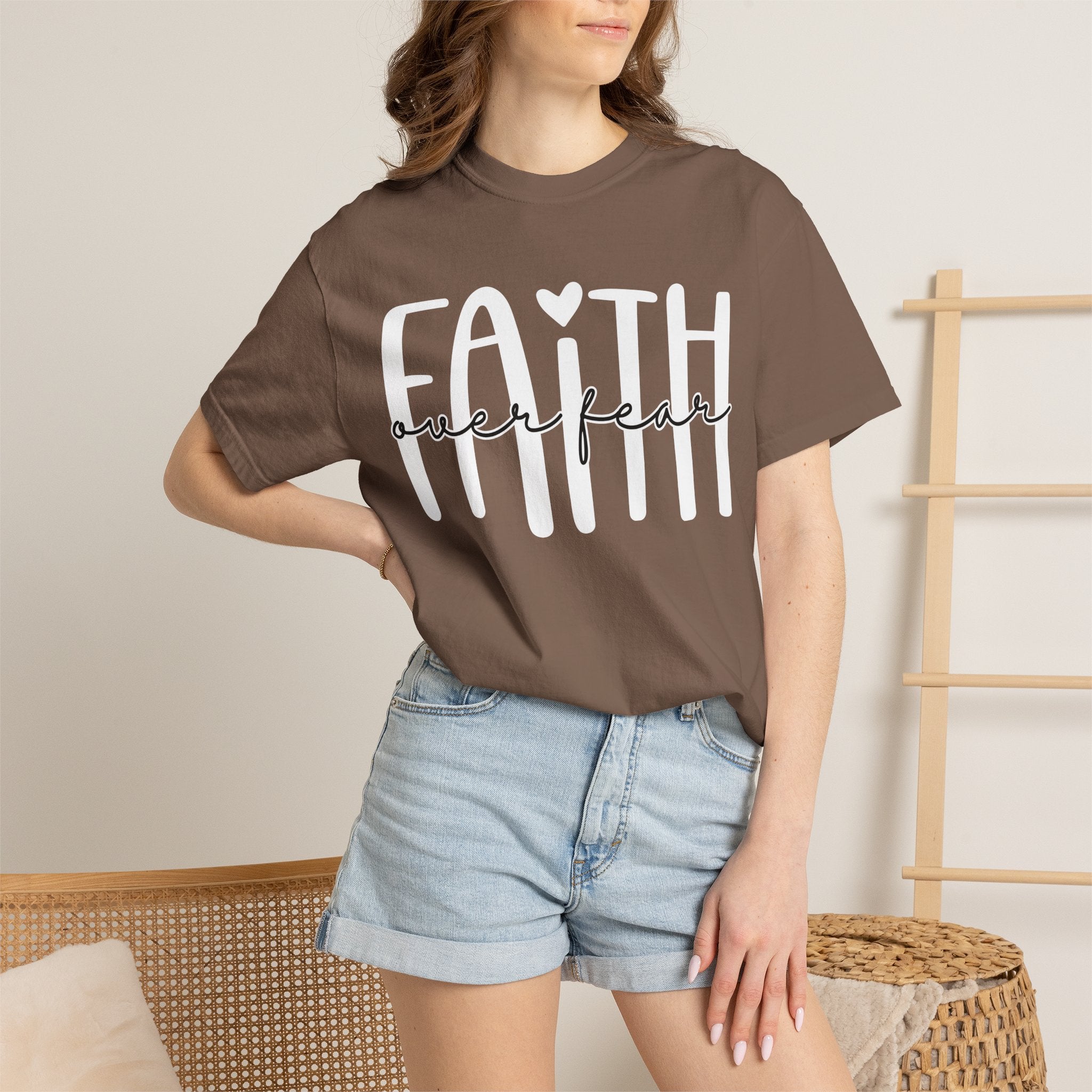 Faith Over Fear T-Shirt — Inspirational Christian Graphic Tee