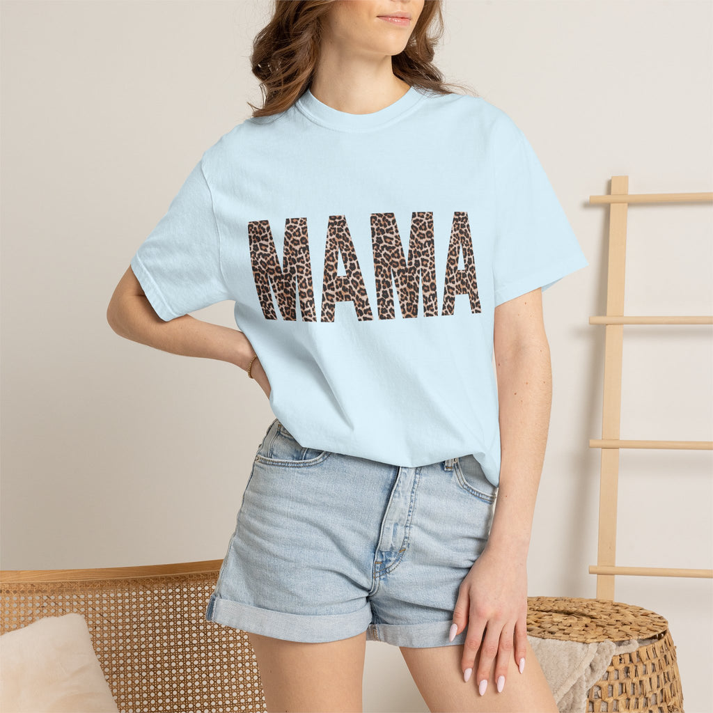 Mama Leopard Print T-Shirt