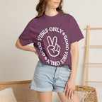 Good Vibes Only Peace Sign T-Shirt