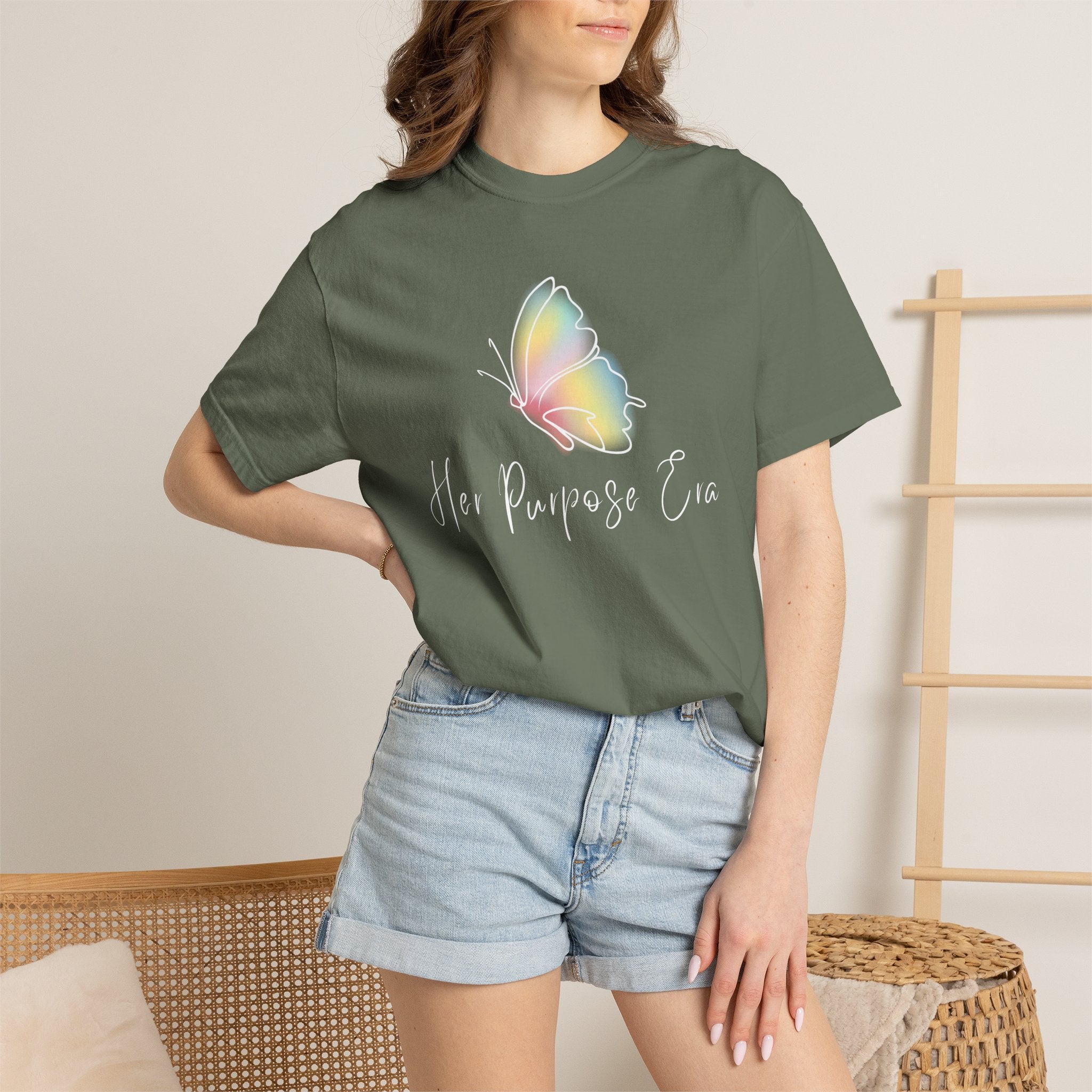 Butterfly 'Her Purpose' T-Shirt — Inspirational Graphic Tee