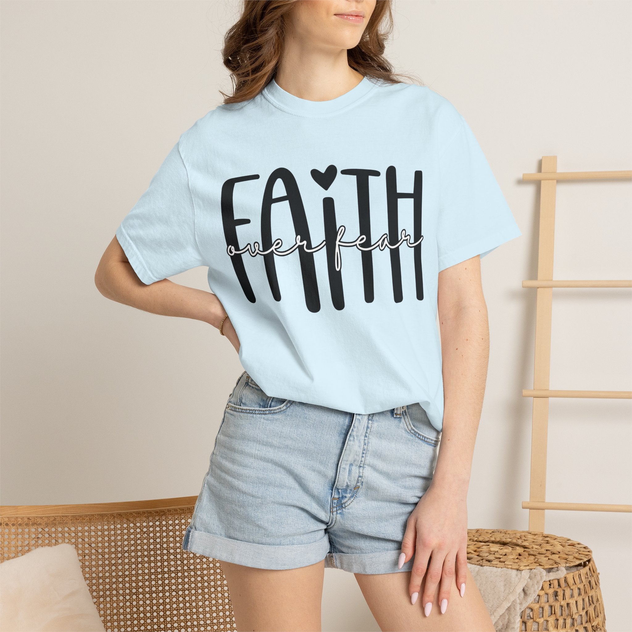 Faith Over Fear T-Shirt — Inspirational Christian Tee