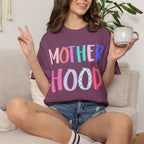Motherhood Graphic T-Shirt - Colorful Playful Mom Tee