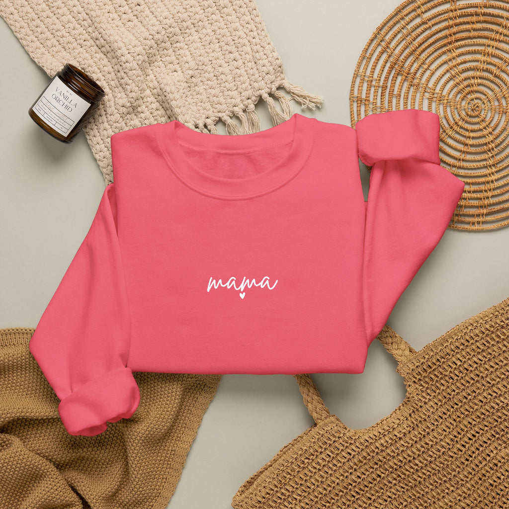 Mama Crewneck Sweatshirt — Minimal Script Mom Sweatshirt