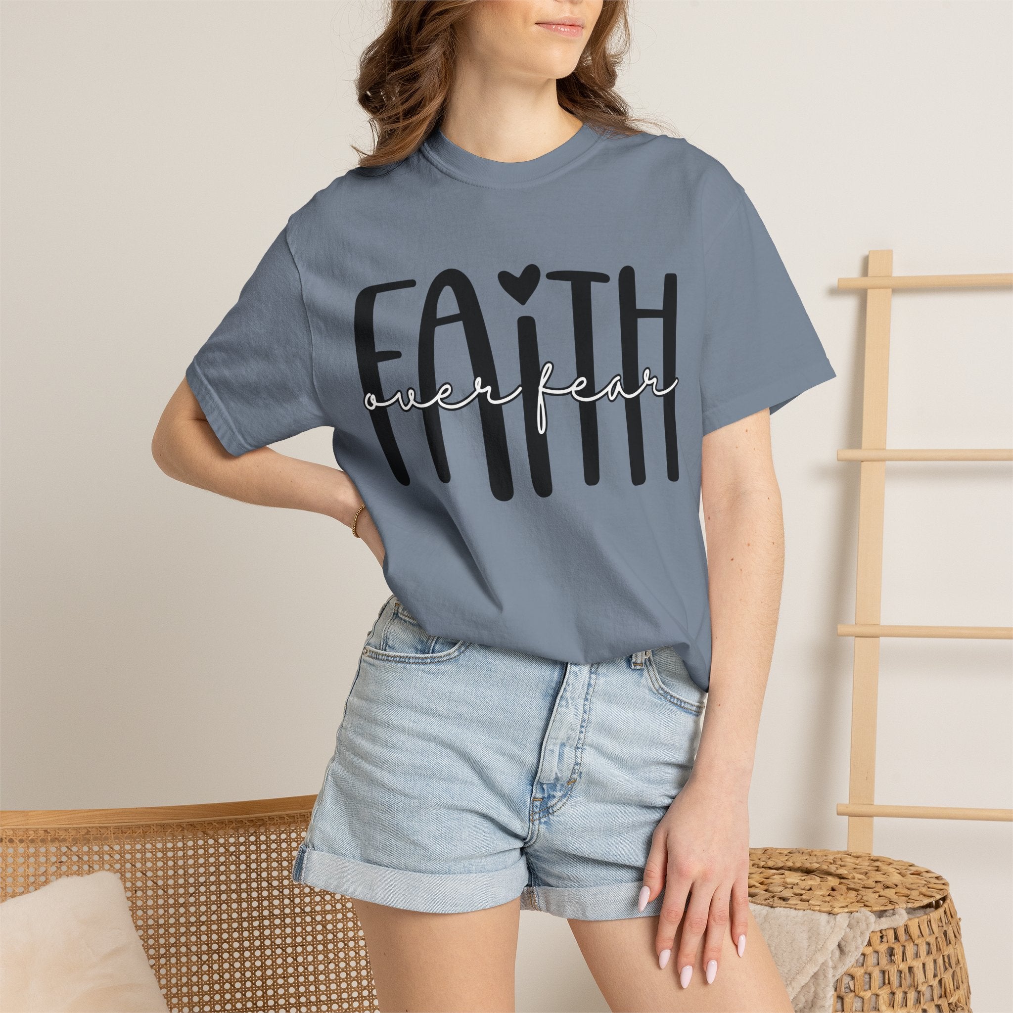 Faith Over Fear T-Shirt — Inspirational Christian Tee