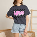 Mama Checkerboard T-Shirt — Pink Retro Mom Tee
