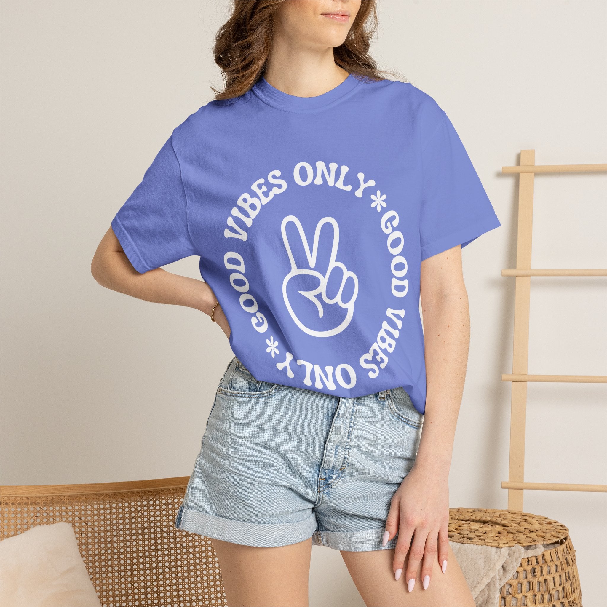 Good Vibes Only Peace Sign T-Shirt